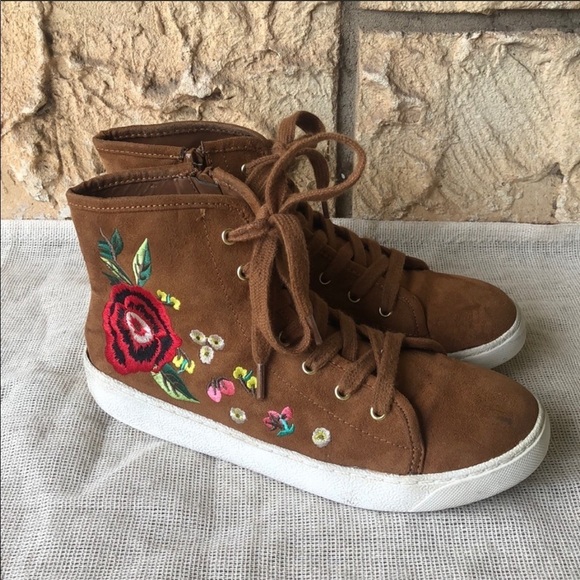 Sam edelman embroidered sneakers shoes Cute - Picture 1 of 8